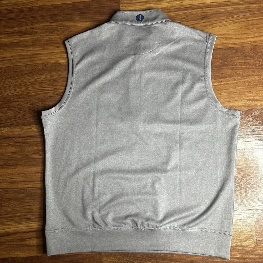 NEW William & Mary Johnnie-O Denny Vest Mens XL Steel Golf Performance College - Picture 8 of 10